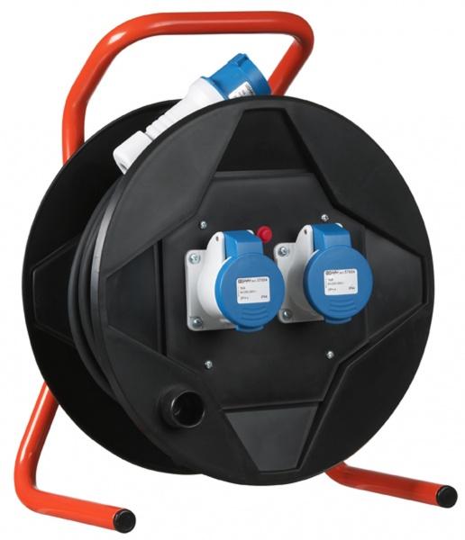 Connectra Kabelhaspel KSR Pro CEE 40m - 3G2,5mm2 2 x CEE contactdoos 16A
